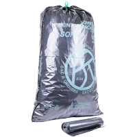 Garbage bags with OKS logo